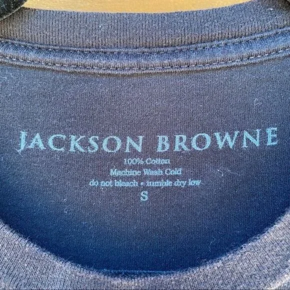 Jackson Browne Standing in the Breach Black Concert Graphic Tee Music Tshirt S - Picture 2 of 10